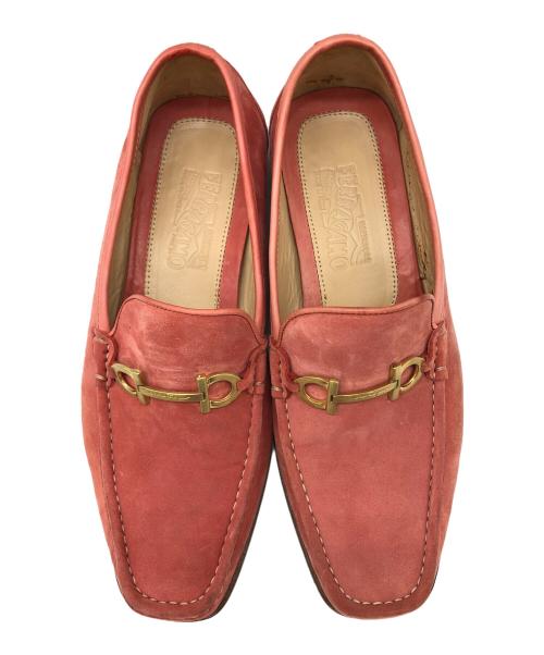 Salvatore Ferragamo（サルヴァトーレ フェラガモ）Salvatore Ferragamo (サルヴァトーレ フェラガモ) ローファー ピンク サイズ:26.5㎝の古着・服飾アイテム