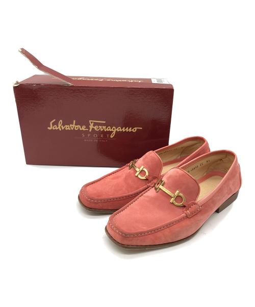 Salvatore Ferragamo（サルヴァトーレ フェラガモ）Salvatore Ferragamo (サルヴァトーレ フェラガモ) ローファー ピンク サイズ:26.5㎝の古着・服飾アイテム