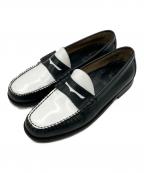 G.H.BASSジーエイチバス）の古着「コインローファー」｜ブラック×ホワイト