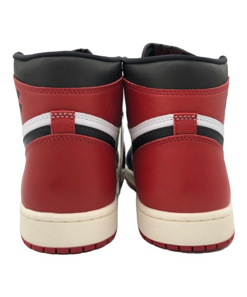 NIKE（ナイキ）NIKE (ナイキ) AIR JORDAN 1 RETRO HIGH OG ホワイト×ブラック×レッド サイズ:29㎝の古着・服飾アイテム