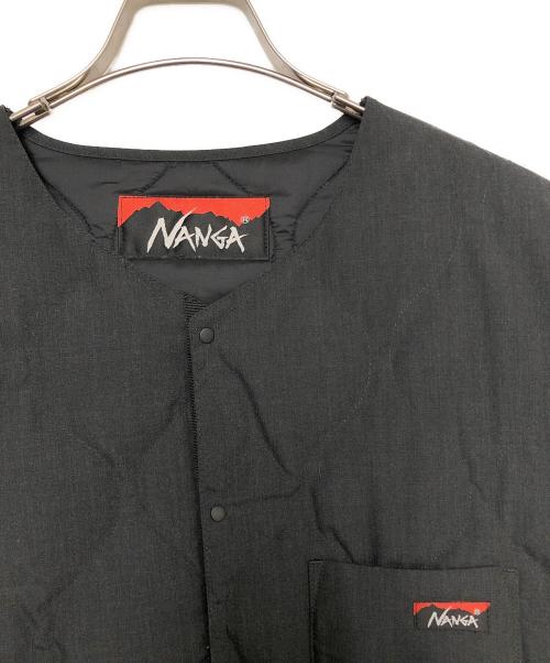 NANGA（ナンガ）NANGA (ナンガ) 焚火キルトダウンカーディガン ブラック サイズ:Ｌの古着・服飾アイテム