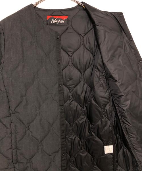 NANGA（ナンガ）NANGA (ナンガ) 焚火キルトダウンカーディガン ブラック サイズ:Ｌの古着・服飾アイテム