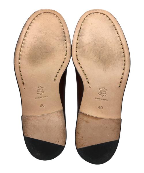 PADRONE（パドローネ）PADRONE (パドローネ) STUDIOUS (ステュディオス) 別注スリッポンシューズ ブラウン サイズ:SIZE 40の古着・服飾アイテム