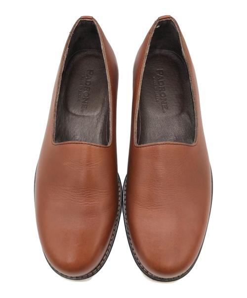 PADRONE（パドローネ）PADRONE (パドローネ) STUDIOUS (ステュディオス) 別注スリッポンシューズ ブラウン サイズ:SIZE 40の古着・服飾アイテム