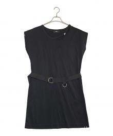 DIESEL（ディーゼル）の古着「ベルト付ワンピース」｜ブラック
