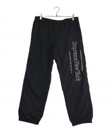 SUPREME（シュプリーム）の古着「side logo track pant（サイド・ロゴ・トラック・パンツ）」｜ブラック×ホワイト