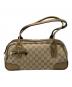 GUCCI（グッチ）の古着「プリンシー GGミニボストンバッグ」｜ベージュ×ゴールド