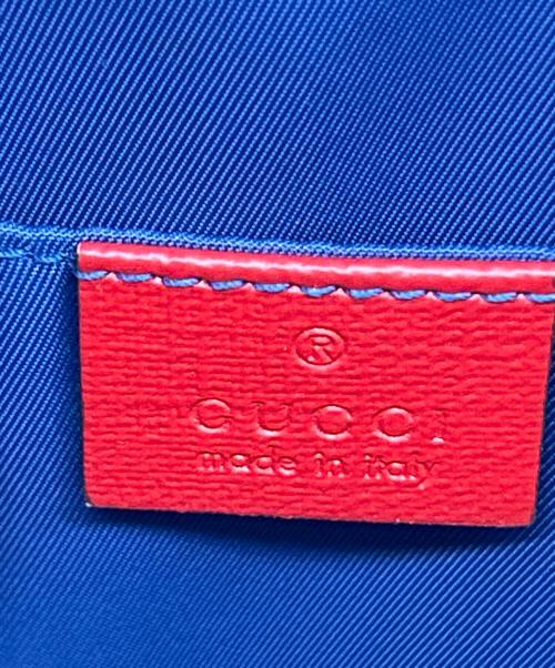 GUCCI（グッチ）GUCCI (グッチ) ハンドバッグ レッド×ネイビーの古着・服飾アイテム
