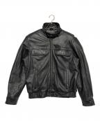 HARLEY-DAVIDSONハーレーダビッドソン）の古着「シングルライダースジャケット」｜ブラック