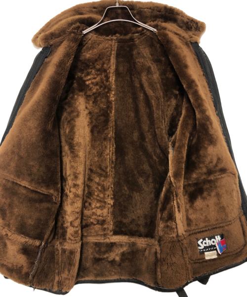 Schott（ショット）Schott (ショット) ムートンジャケット ブラック サイズ:SIZE 36の古着・服飾アイテム