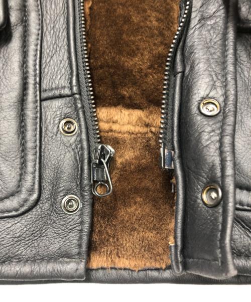 Schott（ショット）Schott (ショット) ムートンジャケット ブラック サイズ:SIZE 36の古着・服飾アイテム