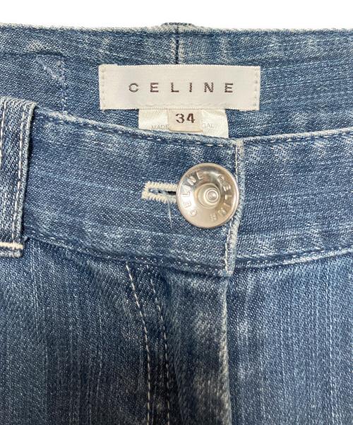 CELINE（セリーヌ）CELINE (セリーヌ) フレアデニムパンツ ブルー サイズ:SIZE 34の古着・服飾アイテム