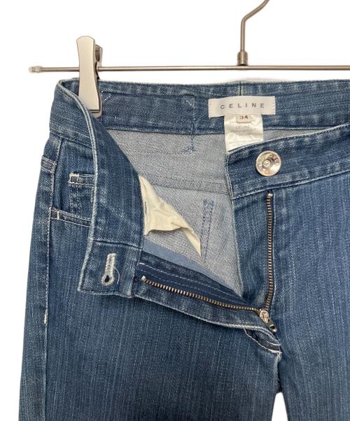 CELINE（セリーヌ）CELINE (セリーヌ) フレアデニムパンツ ブルー サイズ:SIZE 34の古着・服飾アイテム