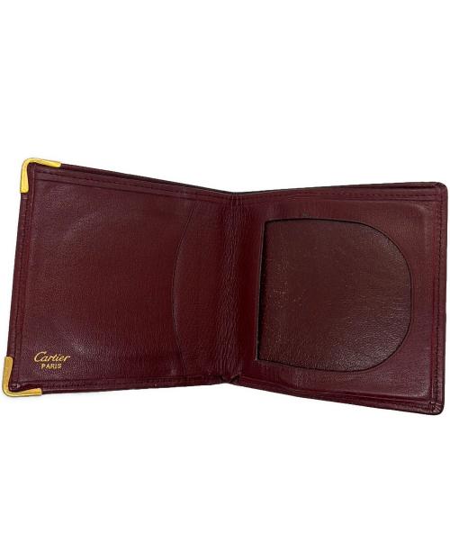Cartier（カルティエ）Cartier (カルティエ) 札入れ ボルドーの古着・服飾アイテム