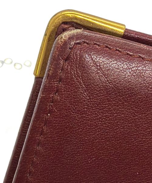 Cartier（カルティエ）Cartier (カルティエ) 札入れ ボルドーの古着・服飾アイテム