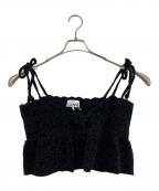 GANNIガニー）の古着「キャミソールニット」｜ブラック