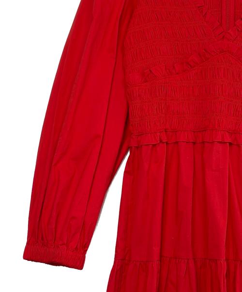 sea NEW YORK（シー ニューヨーク）Sea NEW YORK (シー ニューヨーク) 長袖ワンピース レッド サイズ:SIZE 2（M）の古着・服飾アイテム