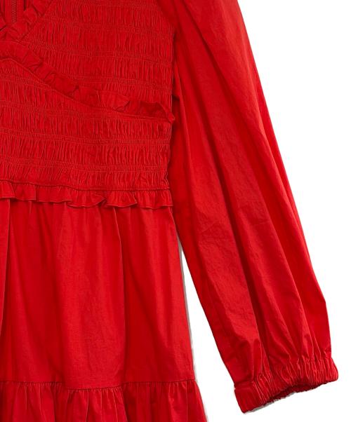 sea NEW YORK（シー ニューヨーク）Sea NEW YORK (シー ニューヨーク) 長袖ワンピース レッド サイズ:SIZE 2（M）の古着・服飾アイテム