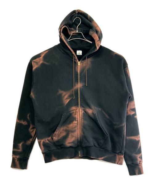 6(ROKU) BEAUTY&YOUTH（ロク ビューティーアンドユース）6(ROKU) BEAUTY&YOUTH (ロク ビューティーアンドユース) ジップパーカー ブラック×ブラウン サイズ:SIZE Freeの古着・服飾アイテム