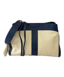 SEE BY CHLOE（シーバイクロエ）の古着「2WAYショルダーバッグ」｜ネイビー×ベージュ