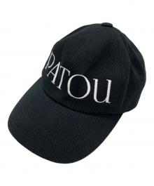 patou（パトゥ）の古着「コットンパトゥキャップ」｜ブラック×ホワイト