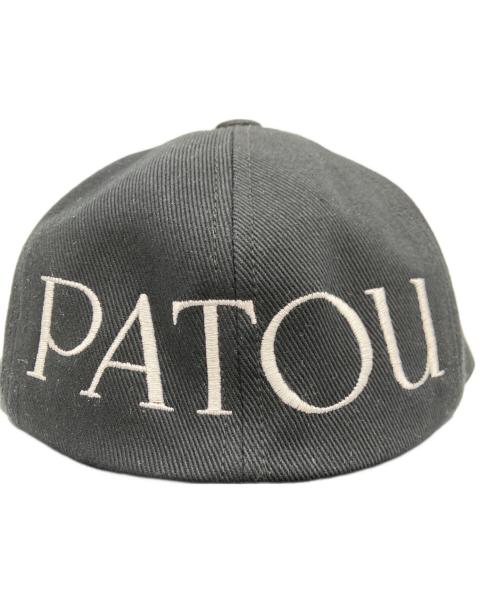 patou（パトゥ）patou (パトゥ) コットンパトゥキャップ ブラック×ホワイト サイズ:Sの古着・服飾アイテム