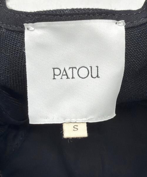 patou（パトゥ）patou (パトゥ) コットンパトゥキャップ ブラック×ホワイト サイズ:Sの古着・服飾アイテム
