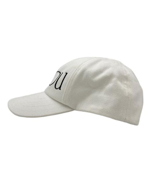patou（パトゥ）patou (パトゥ) コットン パトゥキャップ ホワイト×ブラック サイズ:Mの古着・服飾アイテム