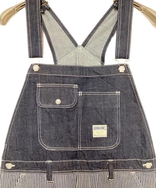 KOJIMA GENES（コジマジーンズ）KOJIMA GENES (コジマジーンズ) サロペット ネイビー×ホワイト サイズ:Ｌの古着・服飾アイテム
