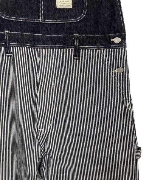 KOJIMA GENES（コジマジーンズ）KOJIMA GENES (コジマジーンズ) サロペット ネイビー×ホワイト サイズ:Ｌの古着・服飾アイテム