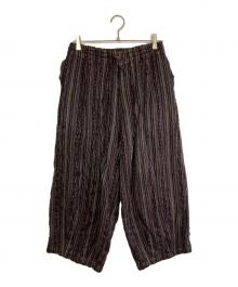 Needles（ニードルズ）の古着「ジャガード ヒザデルパンツ」｜パープル×ブラック