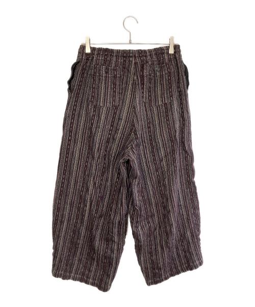 Needles（ニードルズ）Needles (ニードルズ) ジャガード ヒザデルパンツ パープル×ブラック サイズ:Sの古着・服飾アイテム