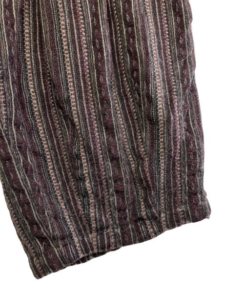 Needles（ニードルズ）Needles (ニードルズ) ジャガード ヒザデルパンツ パープル×ブラック サイズ:Sの古着・服飾アイテム