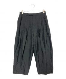 LAD MUSICIAN（ラッドミュージシャン）の古着「3TUCK WIDE SLACKS」｜ダークグレー