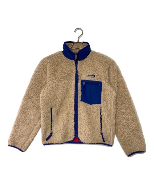 Patagonia（パタゴニア）Patagonia (パタゴニア) クラシックレトロカーディガン ベージュ×ブルー サイズ:Sの古着・服飾アイテム