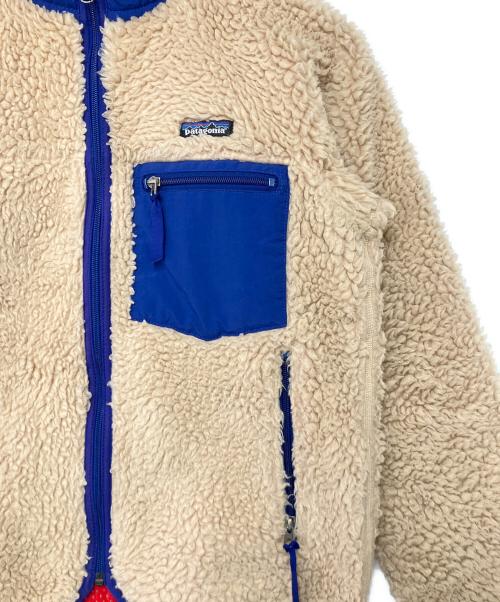 Patagonia（パタゴニア）Patagonia (パタゴニア) クラシックレトロカーディガン ベージュ×ブルー サイズ:Sの古着・服飾アイテム