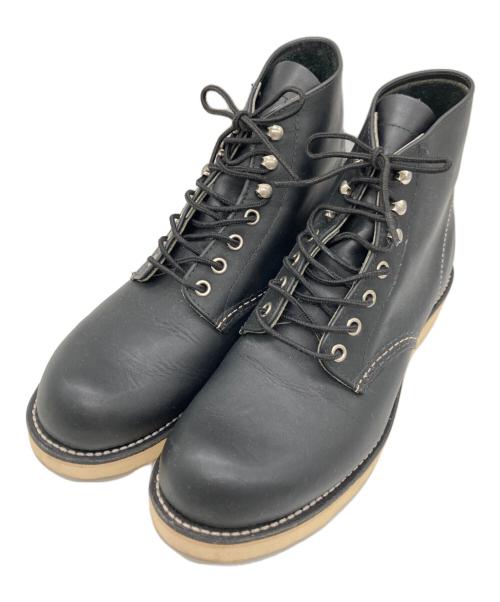 RED WING（レッドウィング）RED WING (レッドウィング) プレーントゥブーツ ブラック サイズ:26㎝の古着・服飾アイテム