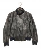 Y'sワイズ）の古着「ラムレザージャケット」｜ブラック