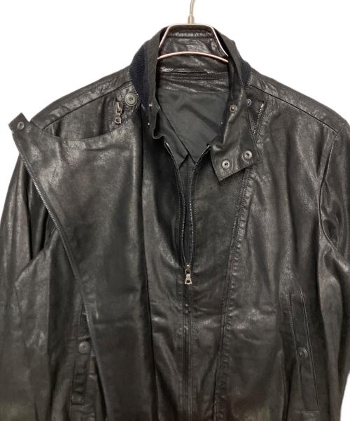 Y's（ワイズ）Y's (ワイズ) ラムレザージャケット ブラック サイズ:SIZE 3の古着・服飾アイテム