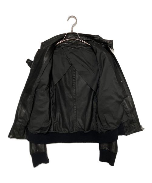 Y's（ワイズ）Y's (ワイズ) ラムレザージャケット ブラック サイズ:SIZE 3の古着・服飾アイテム