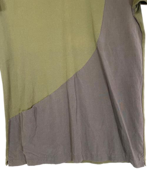YOHJI YAMAMOTO（ヨウジヤマモト）YOHJI YAMAMOTO (ヨウジヤマモト) 半袖カットソー オリーブ サイズ:３の古着・服飾アイテム