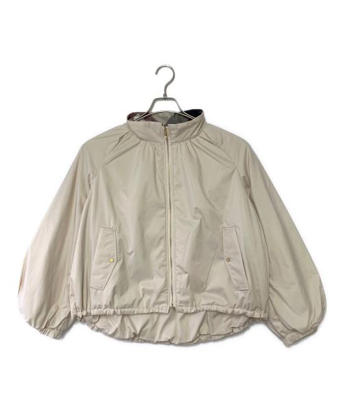 BLUE LABEL CRESTBRIDGE（ブルーレーベルクレストブリッジ）BLUE LABEL CRESTBRIDGE (ブルーレーベルクレストブリッジ) コンパクトパウダータフタブルゾン ベージュ サイズ:SIZE 38の古着・服飾アイテム