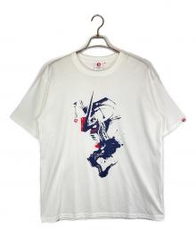 BANDAI（バンダイ）の古着「筆絵プリントTシャツ」｜ホワイト