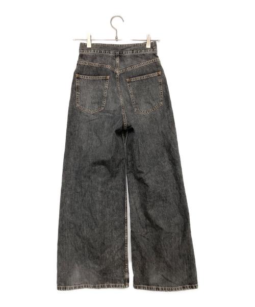 JOHN LAWRENCE SULLIVAN（ジョン ローレンス サリバン）JOHN LAWRENCE SULLIVAN (ジョン ローレンス サリバン) WASHED DENIM WIDE PANTS グレー サイズ:XSの古着・服飾アイテム