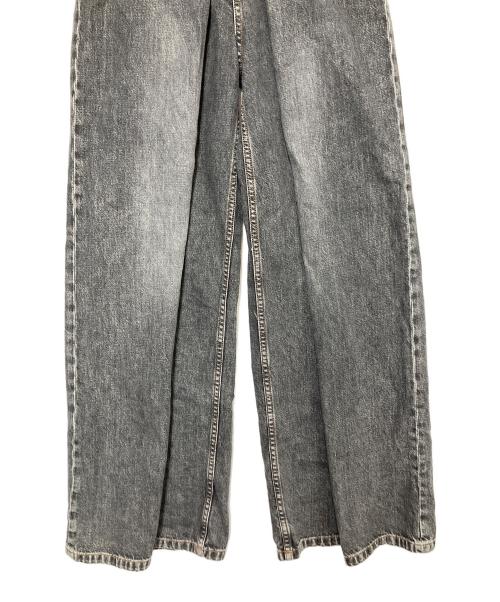 JOHN LAWRENCE SULLIVAN（ジョン ローレンス サリバン）JOHN LAWRENCE SULLIVAN (ジョン ローレンス サリバン) WASHED DENIM WIDE PANTS グレー サイズ:XSの古着・服飾アイテム
