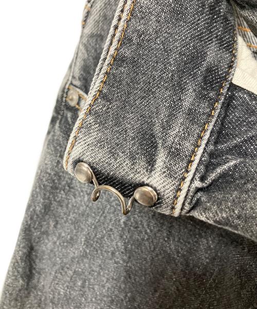 JOHN LAWRENCE SULLIVAN（ジョン ローレンス サリバン）JOHN LAWRENCE SULLIVAN (ジョン ローレンス サリバン) WASHED DENIM WIDE PANTS グレー サイズ:XSの古着・服飾アイテム