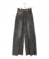 JOHN LAWRENCE SULLIVAN（ジョン ローレンス サリバン）の古着「WASHED DENIM WIDE PANTS」｜グレー