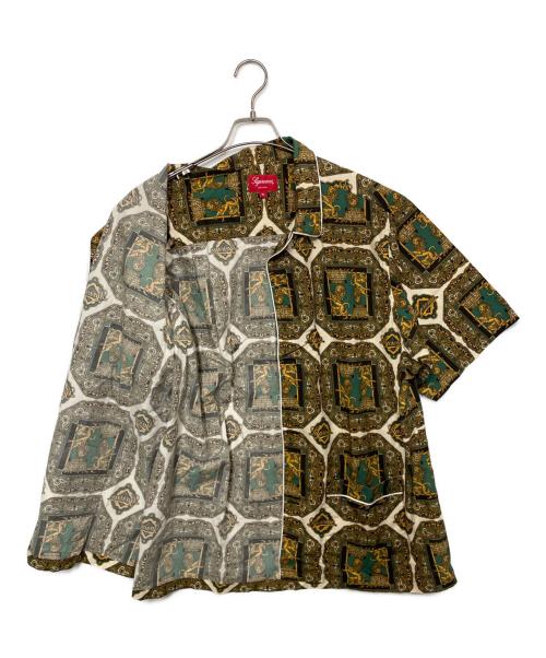 SUPREME（シュプリーム）Supreme (シュプリーム) 総柄半袖シャツ ブラウン サイズ:XLの古着・服飾アイテム