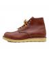 RED WING (レッドウィング) 6インチ ラウンドトゥ ブーツ ブラウン サイズ:27㎝：18000円