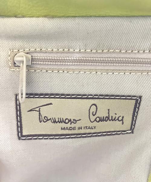 TOMMASO CANDRIA（トマーソカンダリア）tommaso candria (トマーソカンダリア) カゴバッグ ブラウン×ピスタチオの古着・服飾アイテム